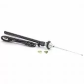 AE706 Mini replacement chrome aerial, front left wing fitting.