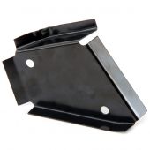 ALA5533 LH stiffening bracket fits in the boot to strengthen the rear seat belt lower mounting area on Mini Saloon models.