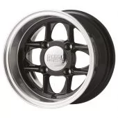 6 x 10 Mamba Wheel - Black/Polished rim