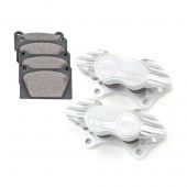 Cooper 7.9" Vented 4 pot Alloy Caliper and Pad Kit - Silver