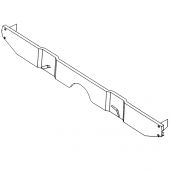 MCR11.32.02.00 Horizontal rear subframe mounting panel for all Mini models '59-'91 except Van and Pick-up