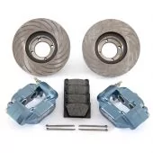 Gunmetal 7.9'' Mini Sport Vented Brake Kit with Alloy Calipers