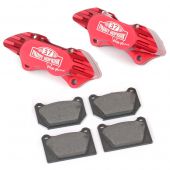 Paddy Hopkirk 8.4" Std 4 pot Alloy Calipers and Pads