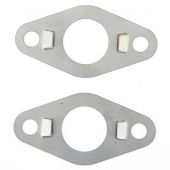 smb169 Pair of front subframe tower bolt lock tabs (21A1470) in stainless steel for all Mini models pre 1976.