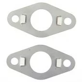smb169 Pair of front subframe tower bolt lock tabs (21A1470) in stainless steel for all Mini models pre 1976.