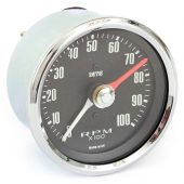 SMIRVC1004-00CA Smiths Classic 10000RPM Rev Counter with 80mm black face and chrome bezel.