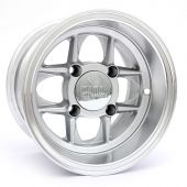 6 x 10 Mamba Wheel - Silver/Polished rim