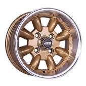 6 x 12 Minilight Wheel - Gold/Polished Rim