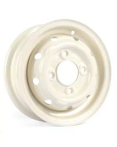 Cooper S 3.5" x 10" Steel Wheel - Old English White 