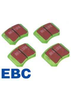 EBCDP2102 A set of EBC Greenstuff performance front brake pads for Mini Cooper S and early 1275GT models fitted with 10" wheels. (GBD103)