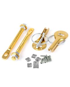 Competition Bonnet Pin Kit - Aluminium Annodised Gold