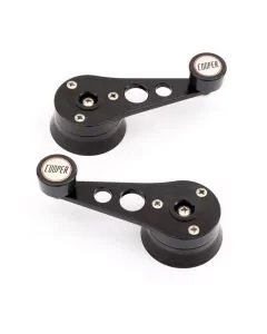 Cooper Alloy Billet Window Winders - Black