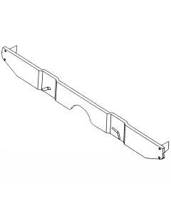 MCR11.32.02.00 Horizontal rear subframe mounting panel for all Mini models '59-'91 except Van and Pick-up