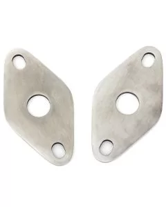 SMB108 Classic Mini top arm retaining plates (2A4327), stainless steel pair