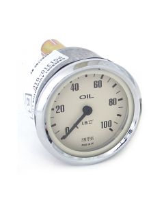 Smiths Oil Pressure Gauge - Capillary - Magnolia face 