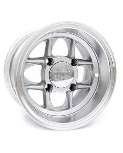 6 x 10 Mamba Wheel - Silver with polished rim