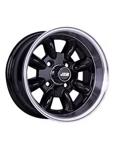 6 x 12 Minilight Wheel - Black/Polished Rim