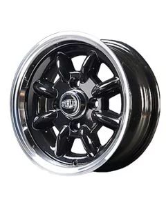 5 x 12 Superlight Wheel - Black/Polished Rim