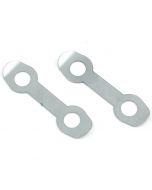 SMB123 Classic Mini Stainless Steel Steering Arm Locking Tabs (2K5377), supplied as a pair.