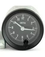 SMICA1100-01B Smiths Classic 12 hour analogue clock, 52mm gauge with black face and black bezel.