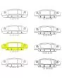 Mini Front Panel assembly options - MCR11.18.01.00 Mini & Cooper '64-'67, Mini Cooper S '64-'66 