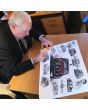 Paddy Hopkirk signing the Limited Edition ArtbyBex print