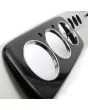 PMY526 Mini Alloy 3 Clock Dashboard - with 3 extra clock holes - LHD