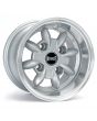 4 6" x 10" silver Ultralite alloy wheel