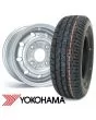 4.5" x 10" silver alloy Cooper S replica wheel and Yokohama A008 tyre package