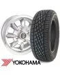 5" x 12" silver/polished rim Ultralite alloy wheel and Yokohama A539 tyre package