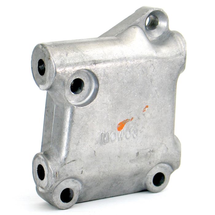 Lower radiator bracket (12A361) alloy mounting block.