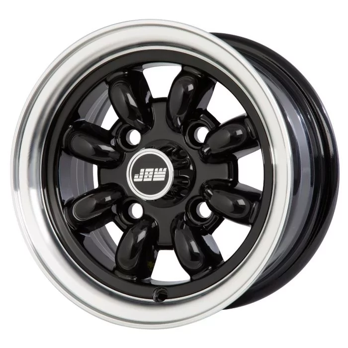 5 x 10 Minilight Wheel - Black/Polished Rim