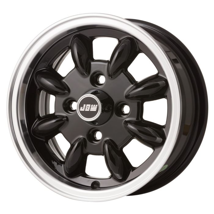 5 x 12 Minilight Wheel - Black/Polished Rim