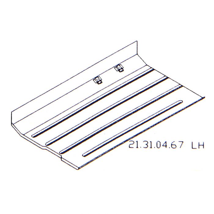 MCR11.31.04.67 LH Floor Panel Rear 1/4 with Full inner sill - Mini Mk1-5