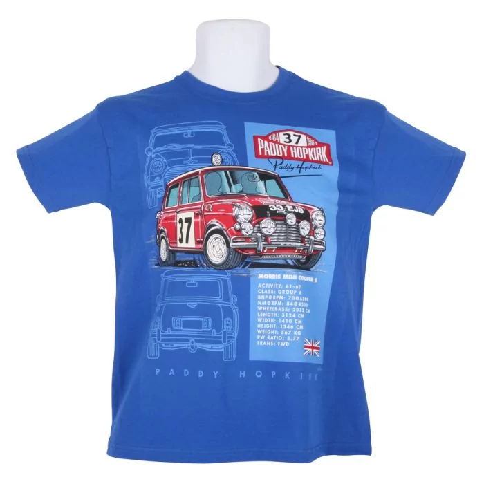 Paddy Hopkirk 33 EJB T Shirt - Blue Child Large