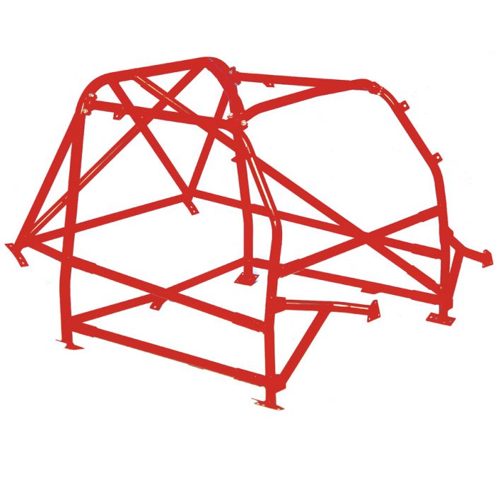 RBN046 Mini Multipoint Bolt-in Roll Cage - Red