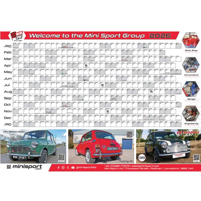 2026 Mini Sport A1 Walplanner
