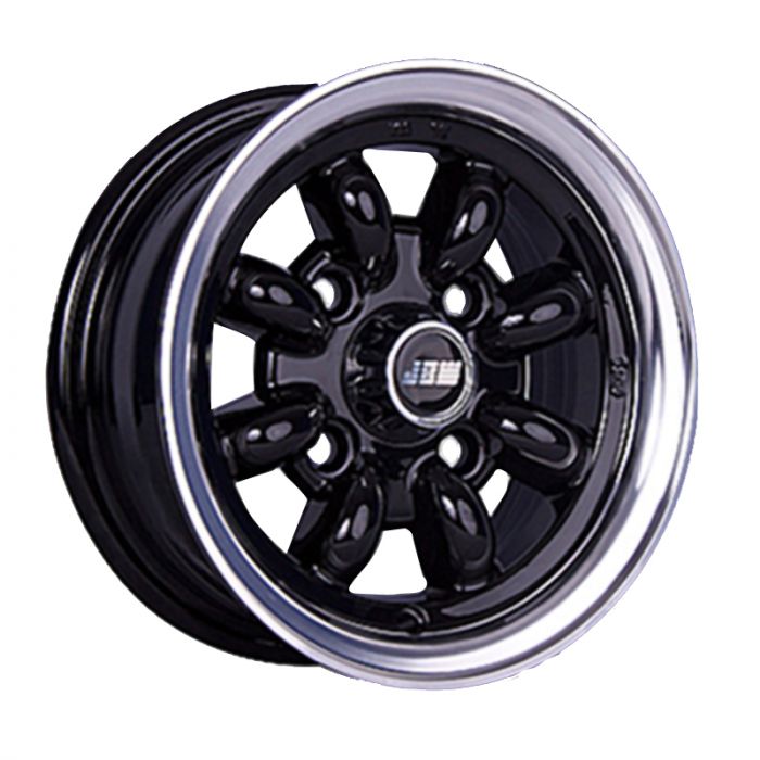 5 x 10 Minilight Wheel - Black/Polished Rim