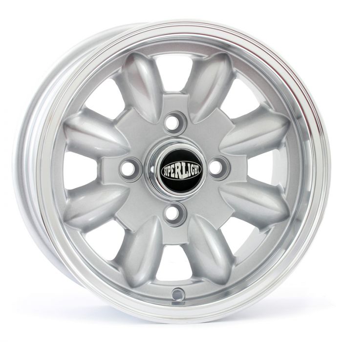 5.5 x 12 Superlight Wheel - Silver/Polished Rim